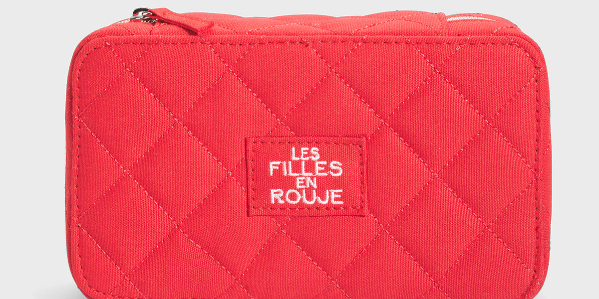 Roses print makeup pouch  Les Filles en Rouje • Rouje Paris