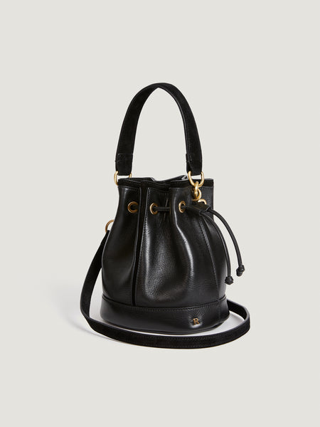 Womens black bucket online bag