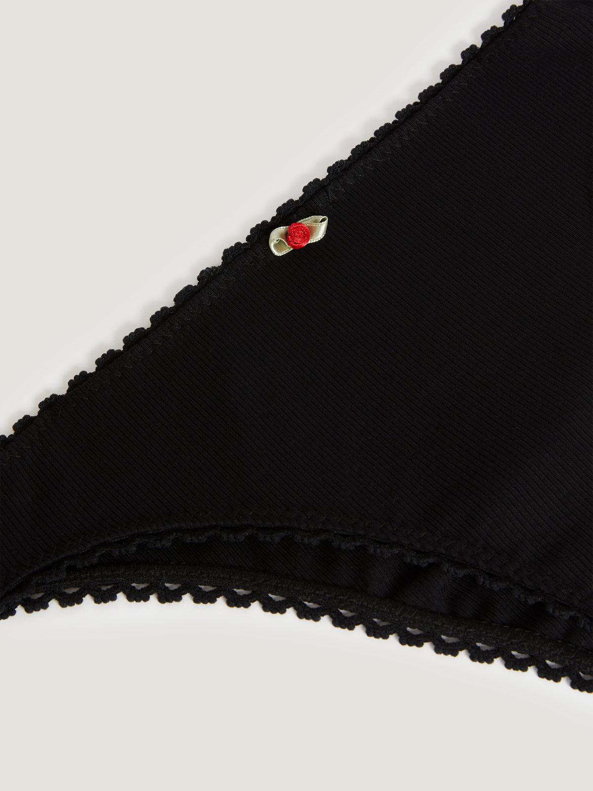 Black jersey cotton panties