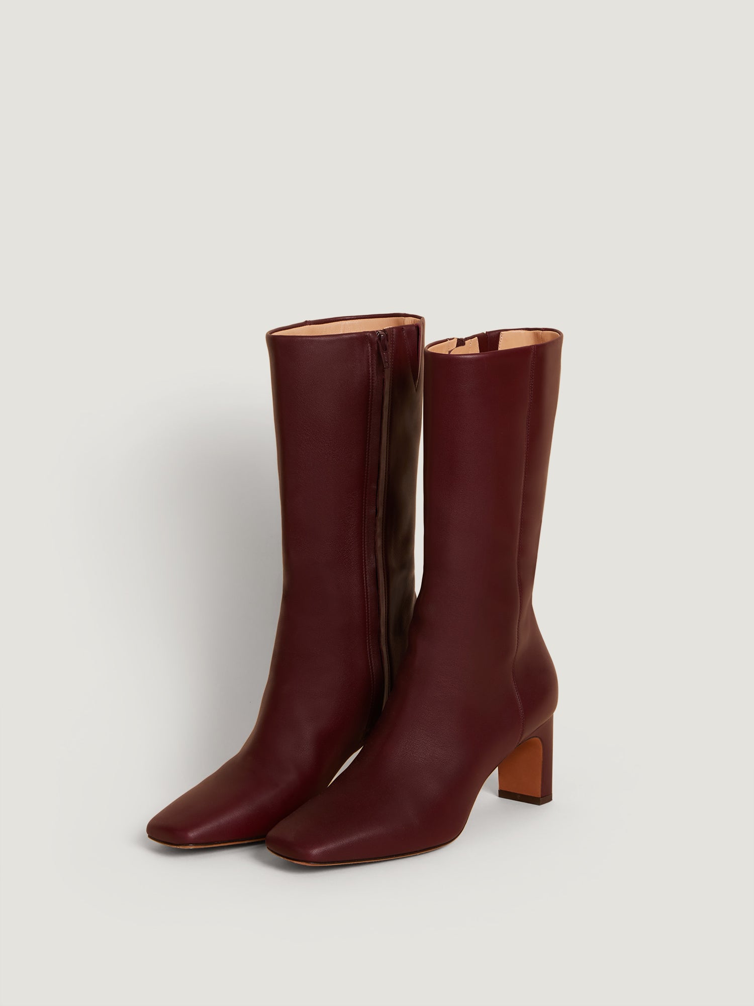 Boots cheap rouge bordeaux