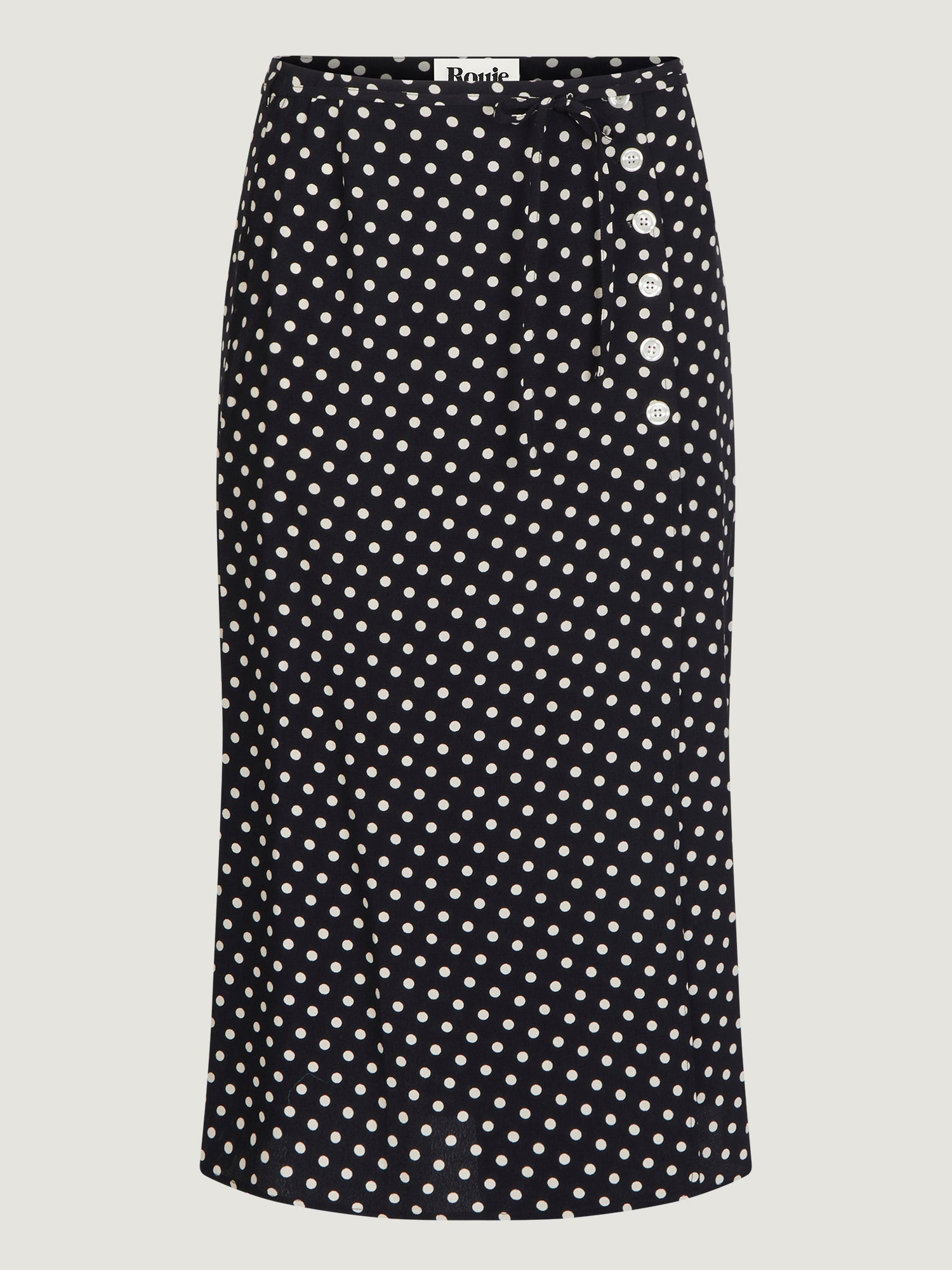 Printed wrap midi skirt | Rouje • Rouje Paris