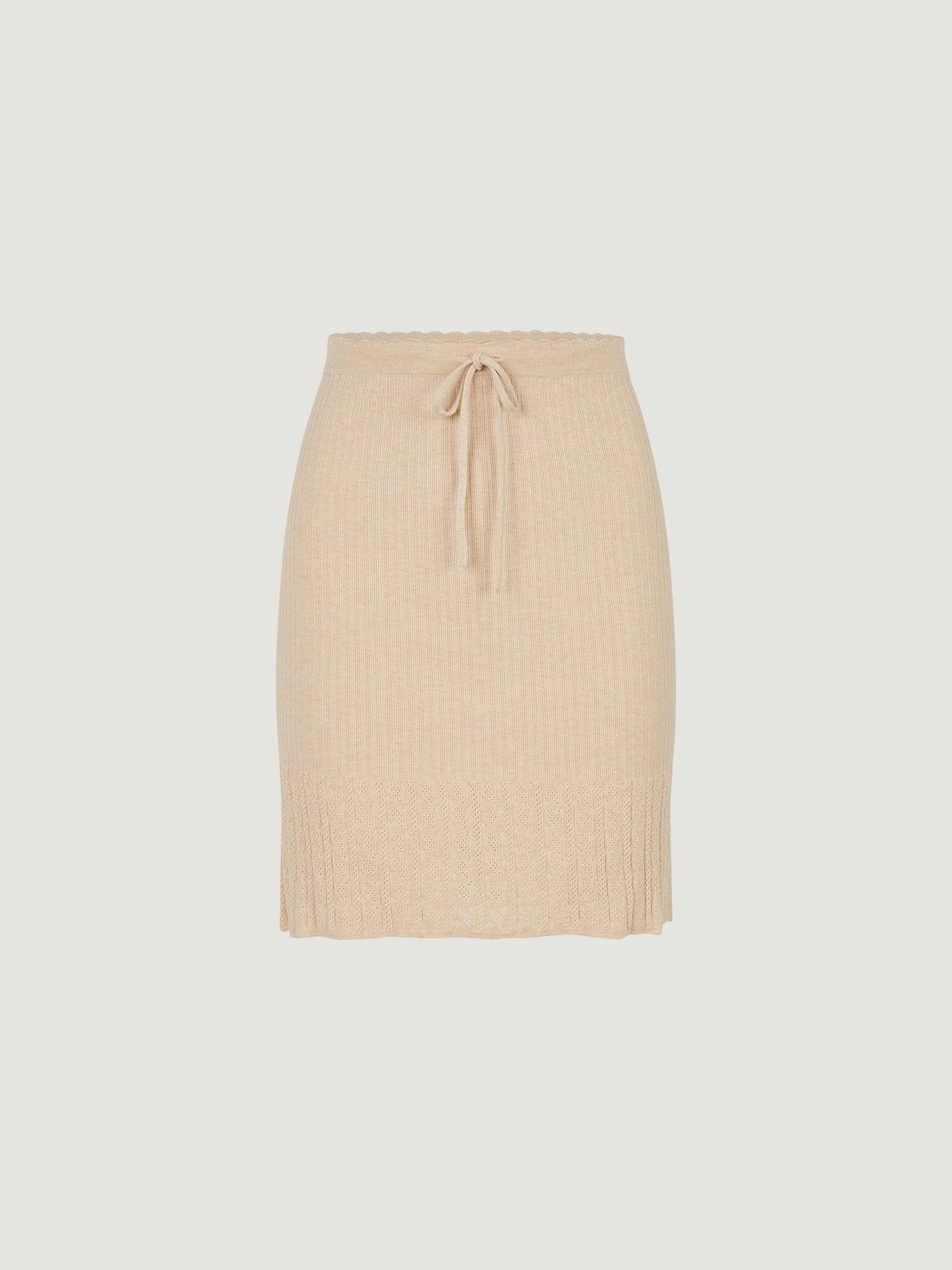 Sand midi skirt in openwork knit | Rouje • Rouje Paris