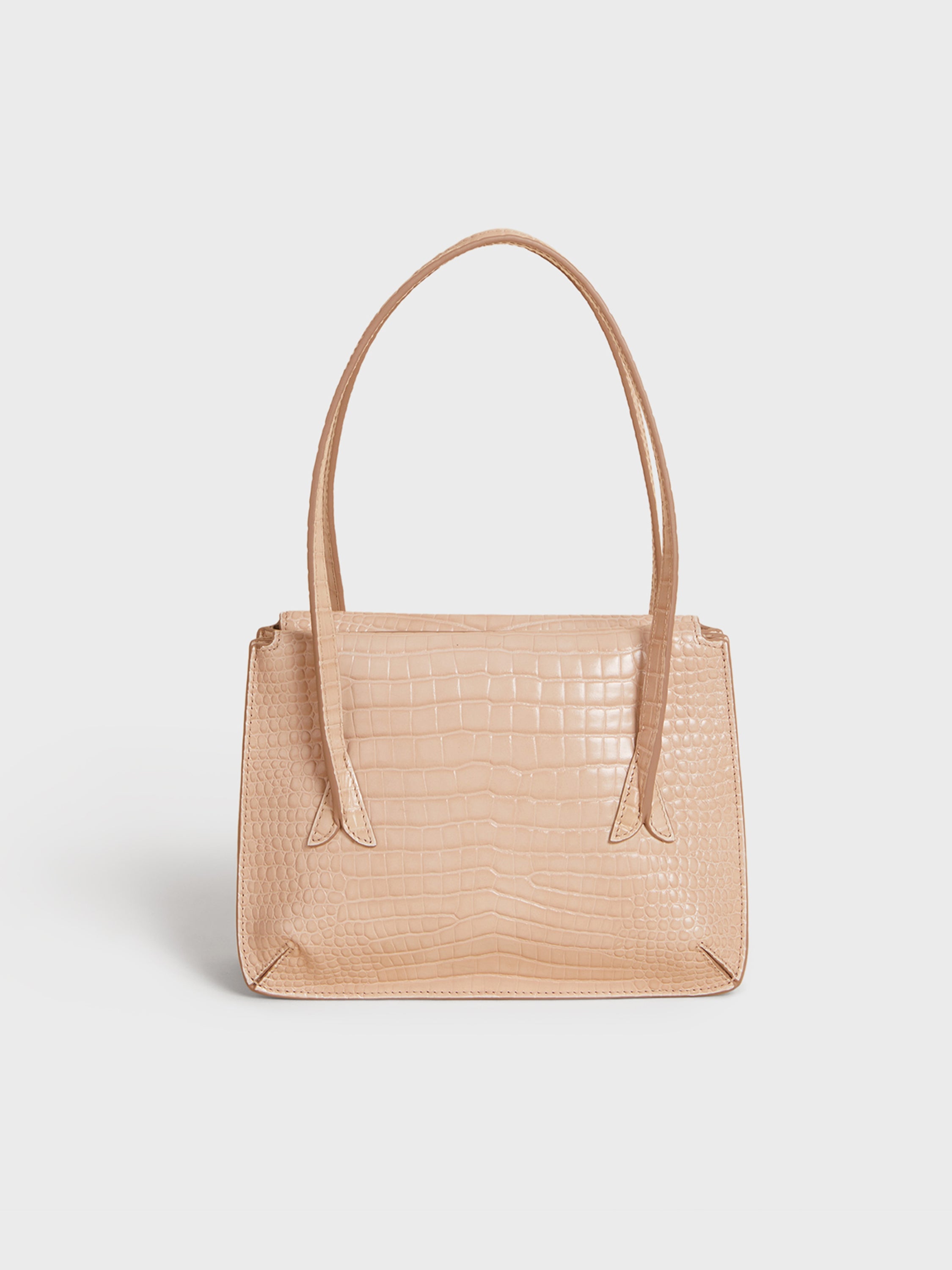 Nude leather online bag