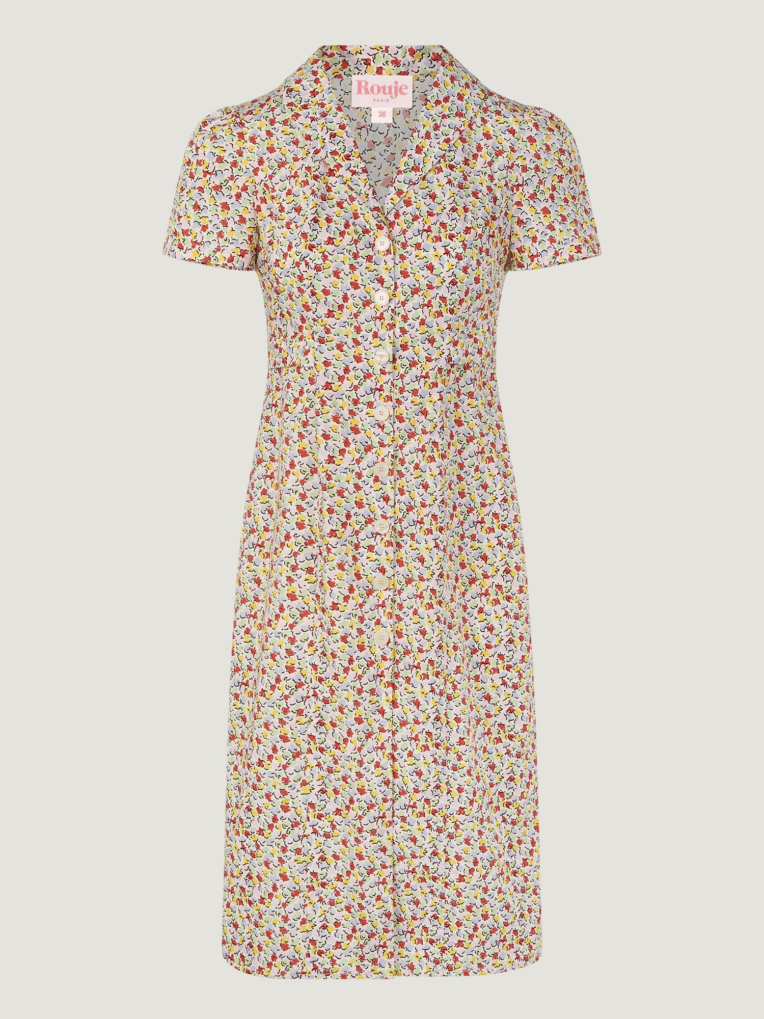 Textured denim midi dress | Rouje