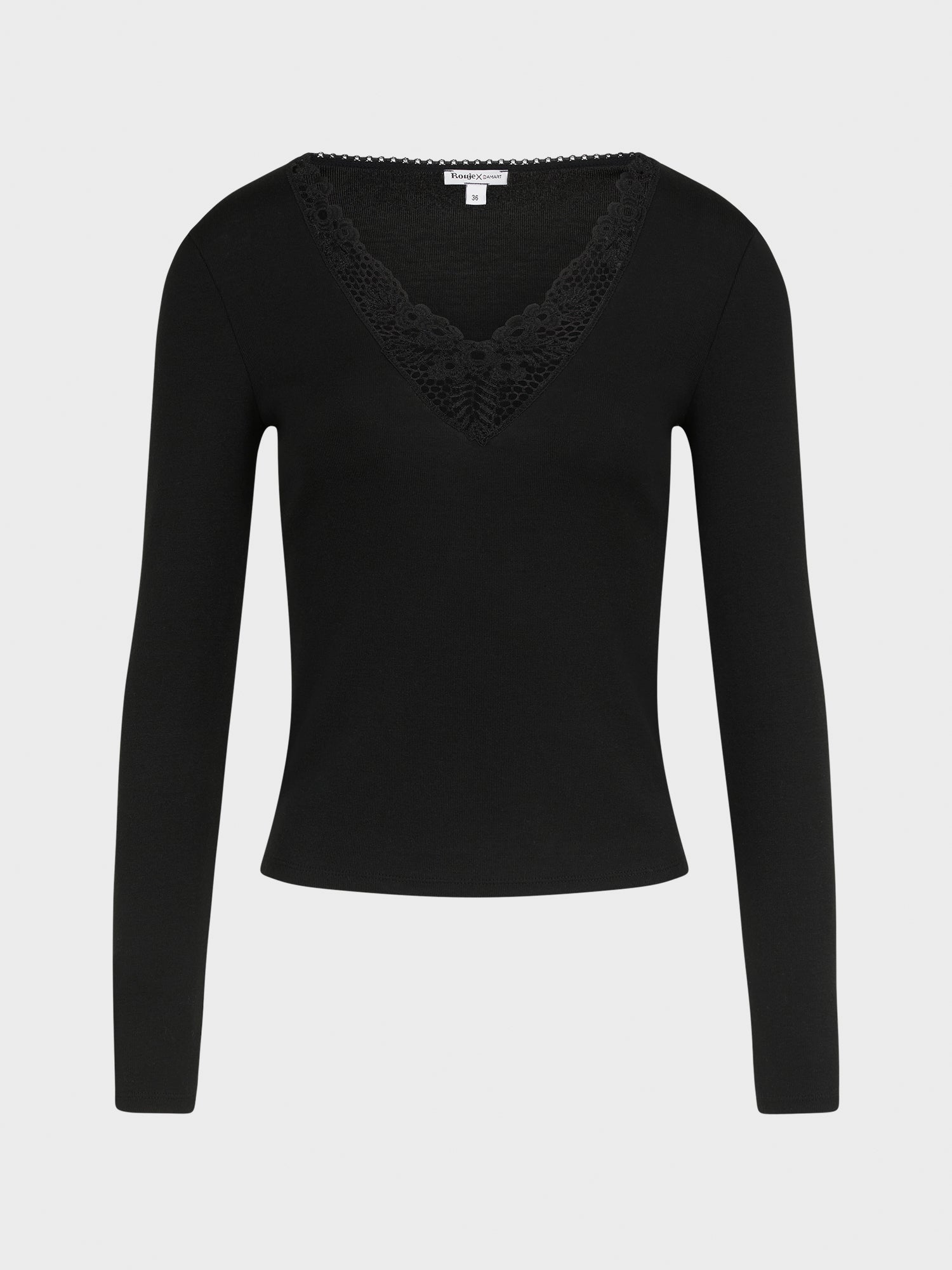 T shirt noir online crop top