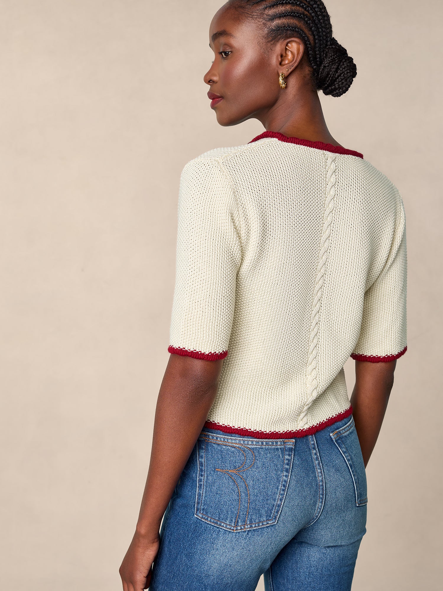 Embroidered cotton cardigan | Rouje • Rouje Paris