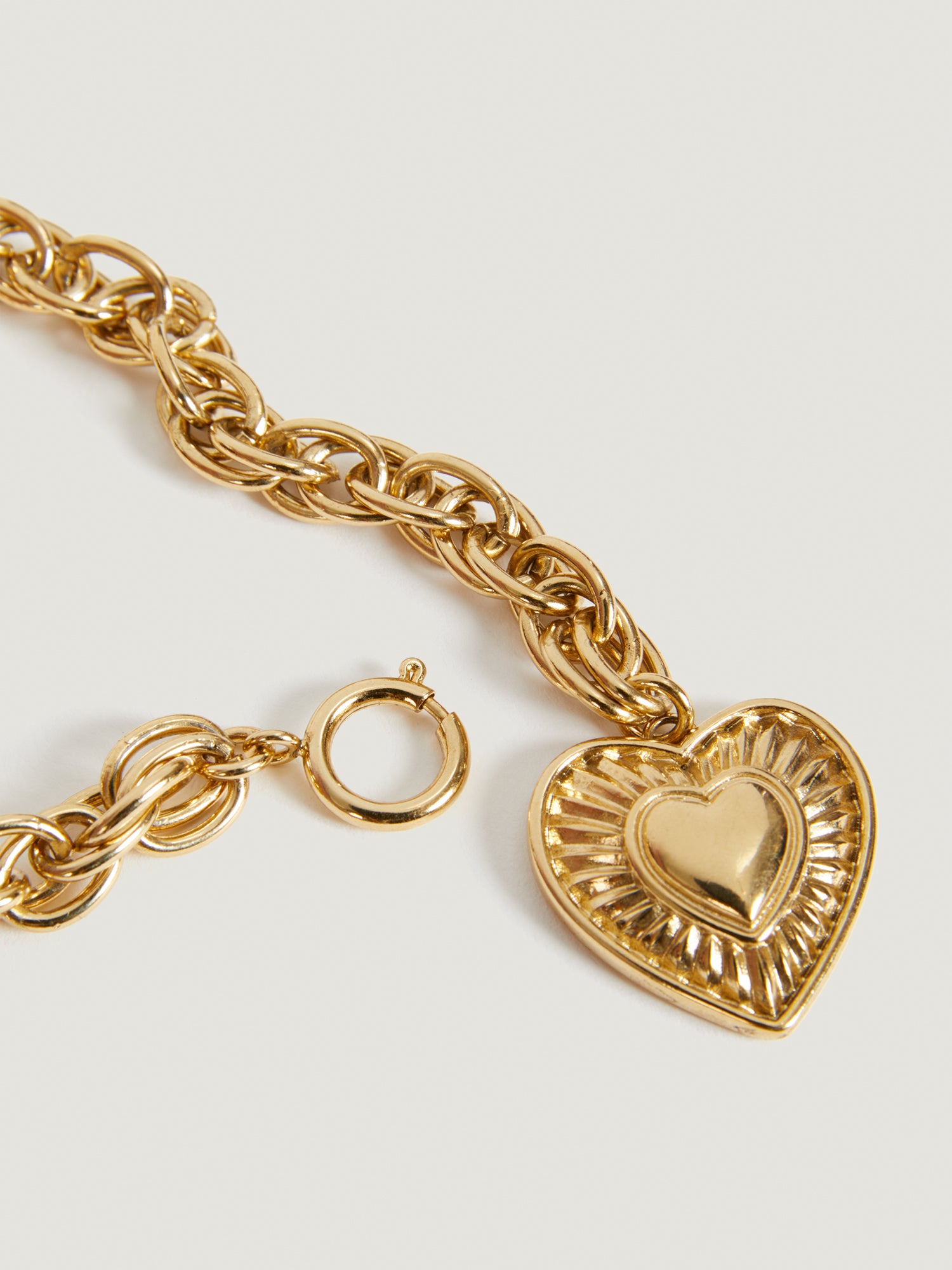 Link bracelet and heart medallions | Rouje • Rouje Paris