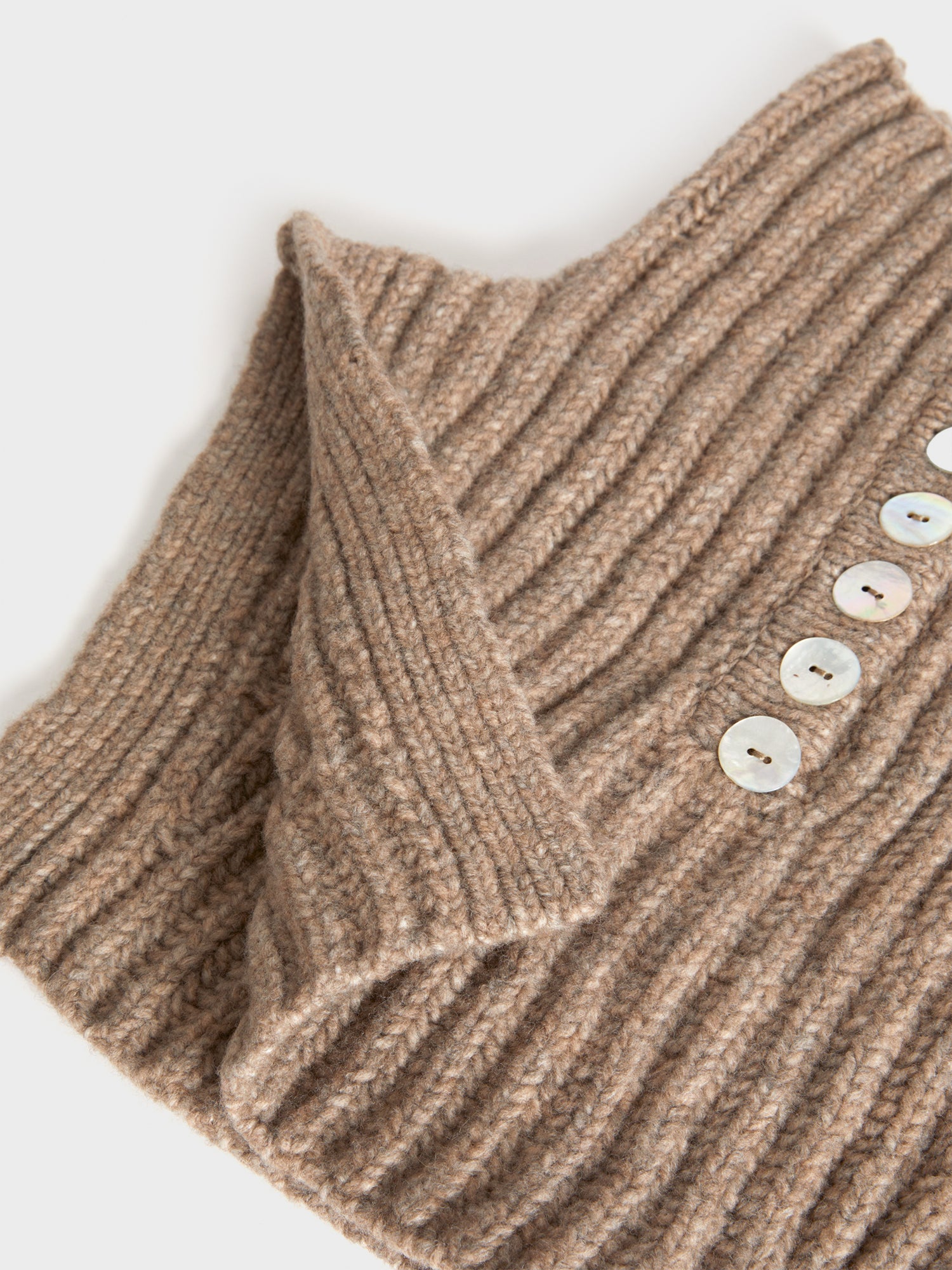 High bib effect neck warmer in wool | Rouje • Rouje Paris