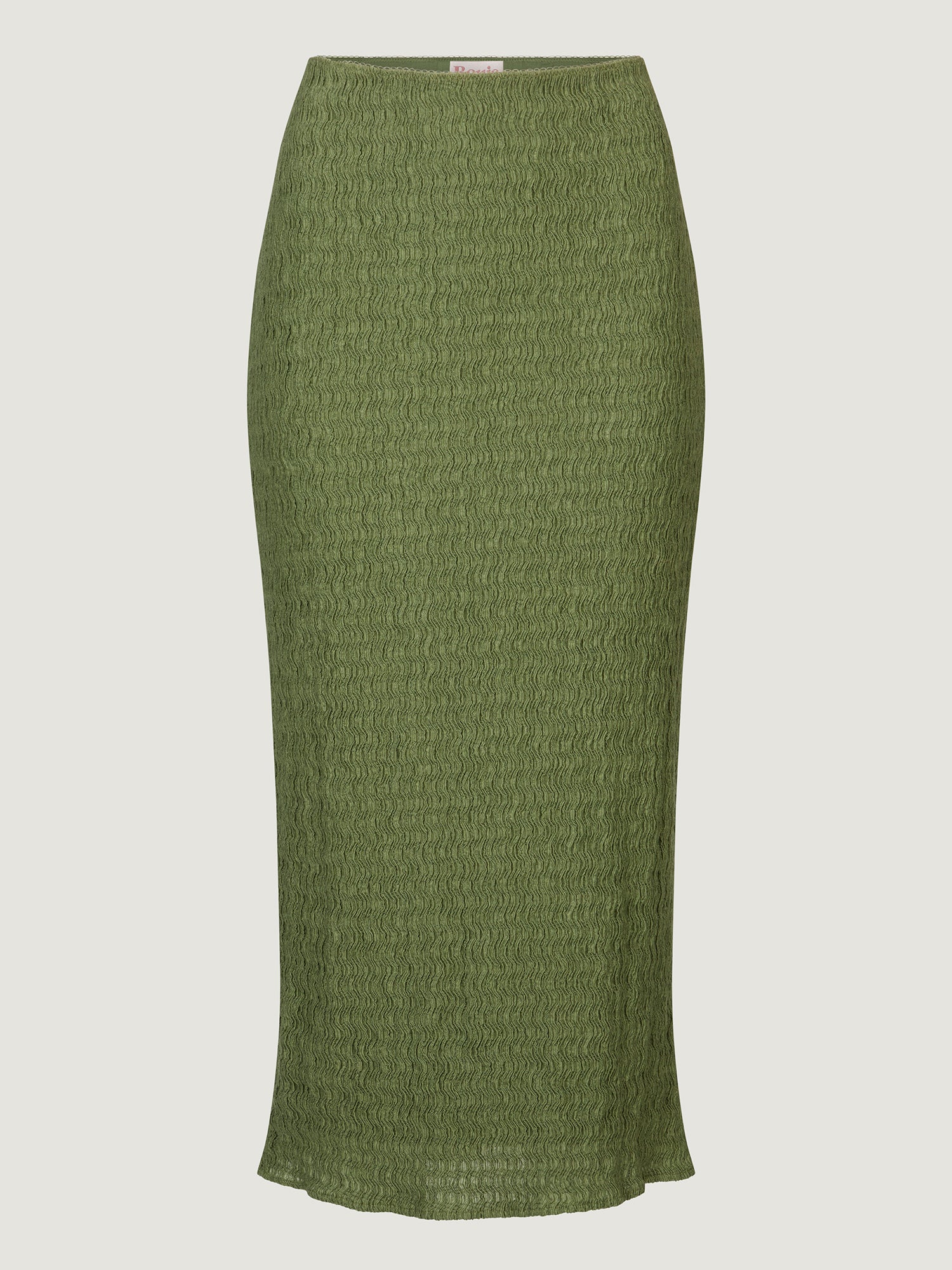 Crinkle Cotton Midi Tube Skirt
